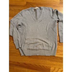 Etcetera V Neck Sweater With Front Pocket Medium